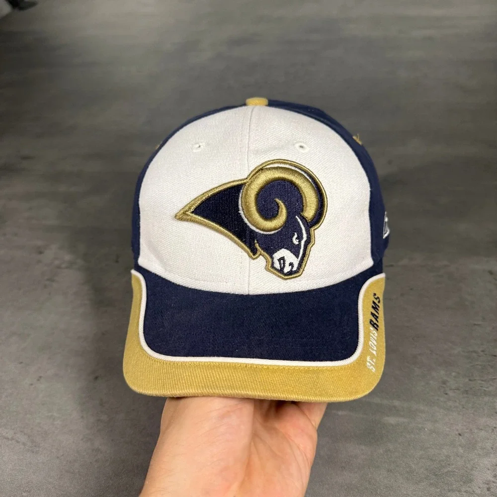 Reebok St. Louis Rams NFL Equipment Hat Cap Gold Blue‎ Kids Football